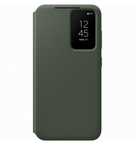 Калъф тефтер оригинален Samsung Smart View Wallet Case EF-ZS916CGEGWW за Samsung Galaxy S23 Plus SM-S916B маслено зелен